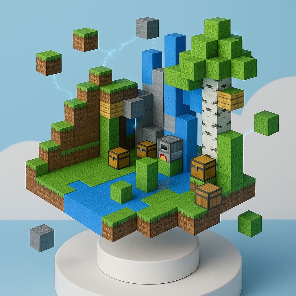 Blocs de construction magnétique Minecraft