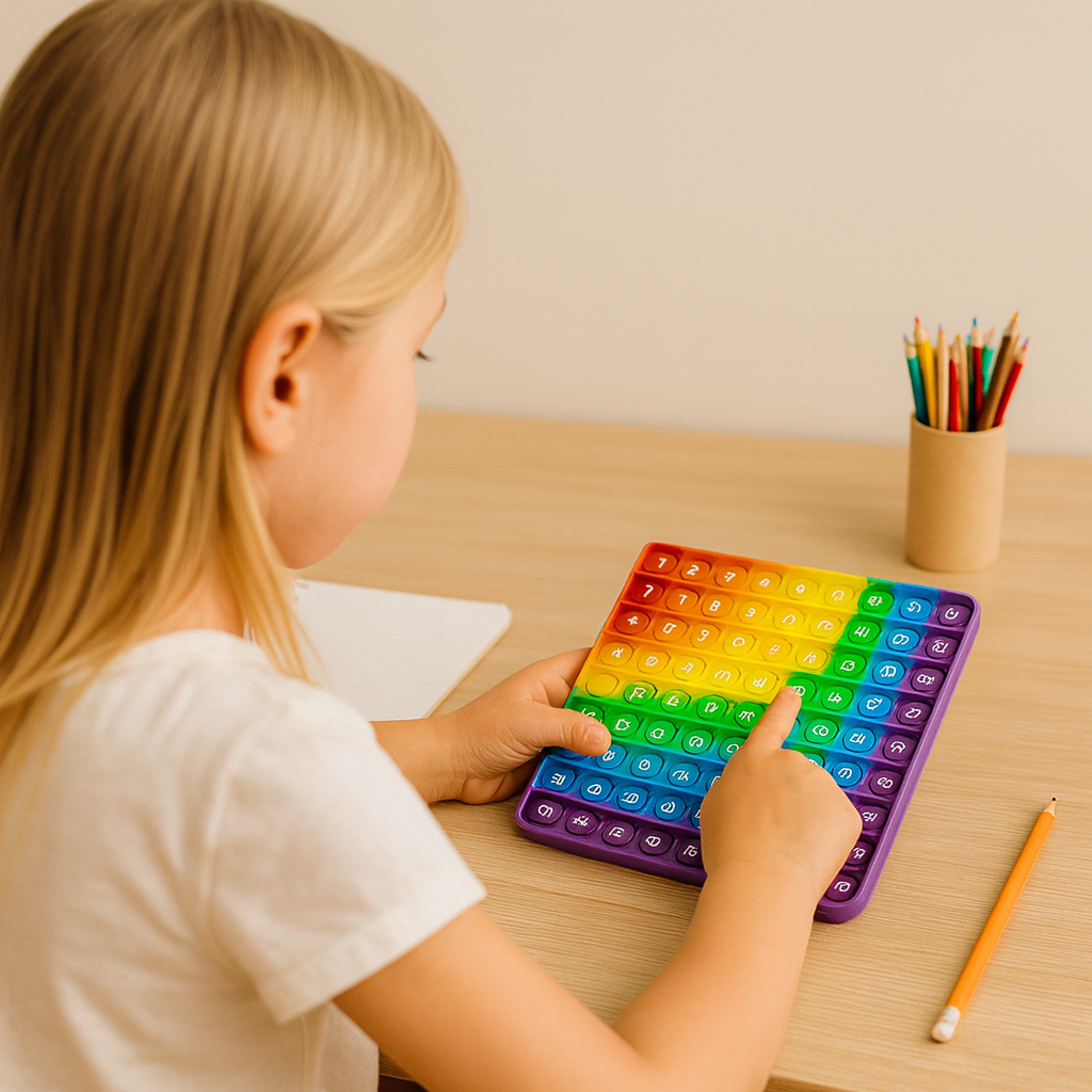 Jouets colorés à bulles de Multiplication 12x12