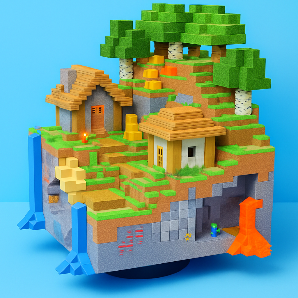 Blocs de construction magnétique Minecraft