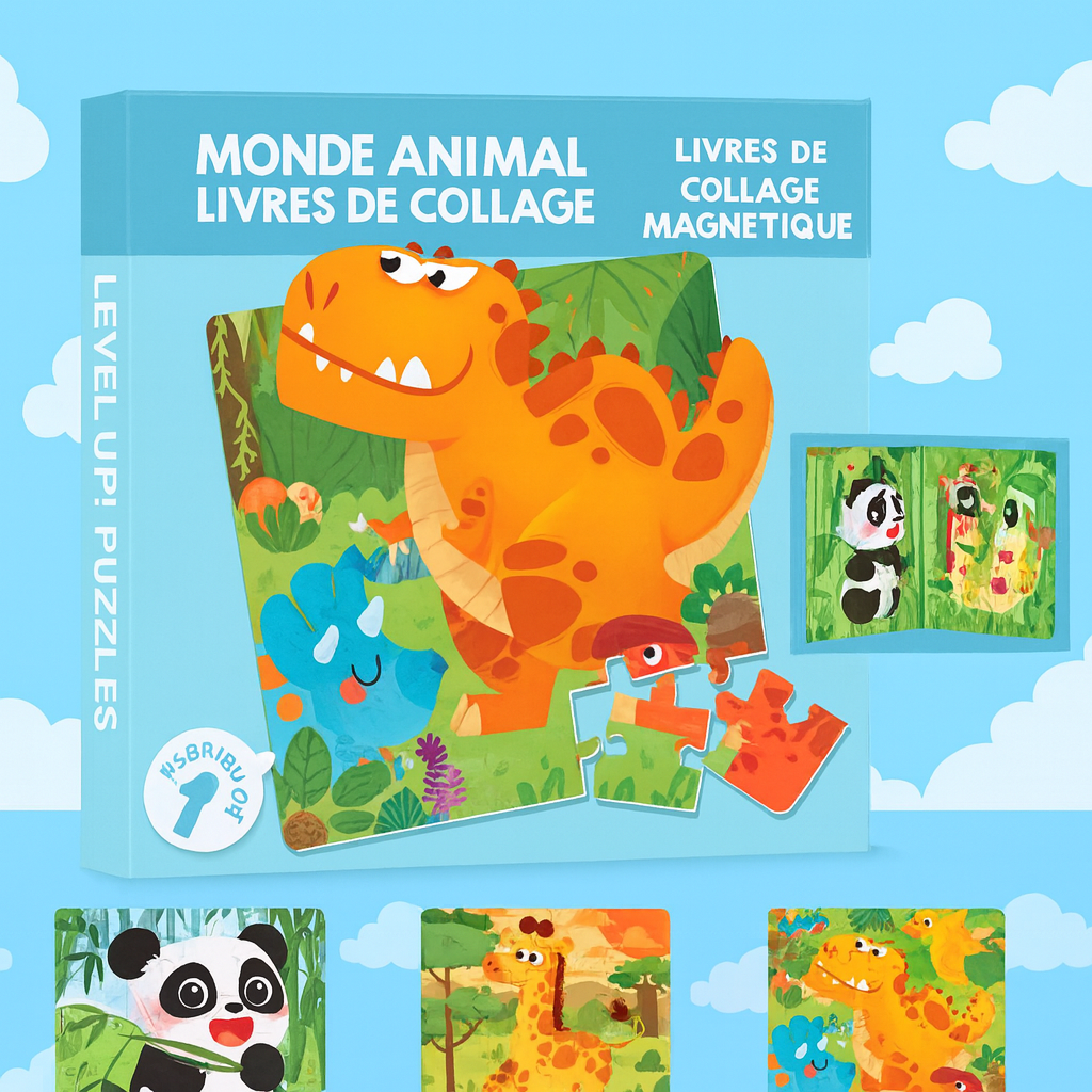 Livre de Puzzles Magnétiques